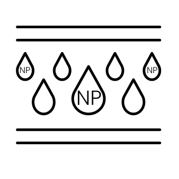 Illustration of Ceramide NP featuring a protective shield symbol and layered structure, representing skin barrier and hydration.