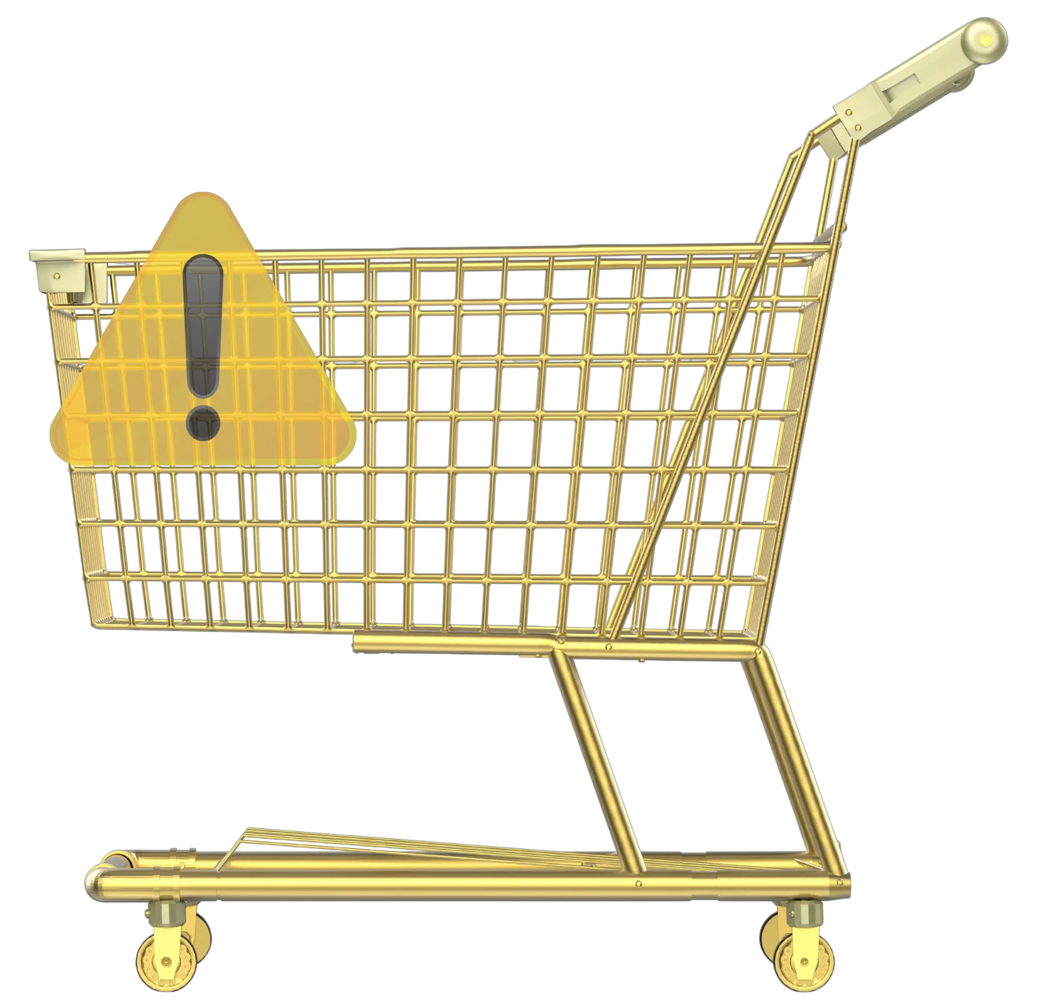 Empty shopping basket illustration