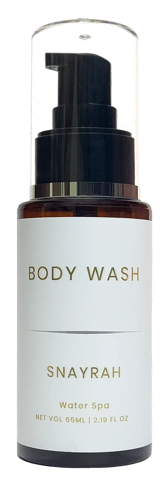 Snayrah Body Wash for Him - 65ml, with water spa fragrance, paraben and sulphate-free, featuring vegan actives.