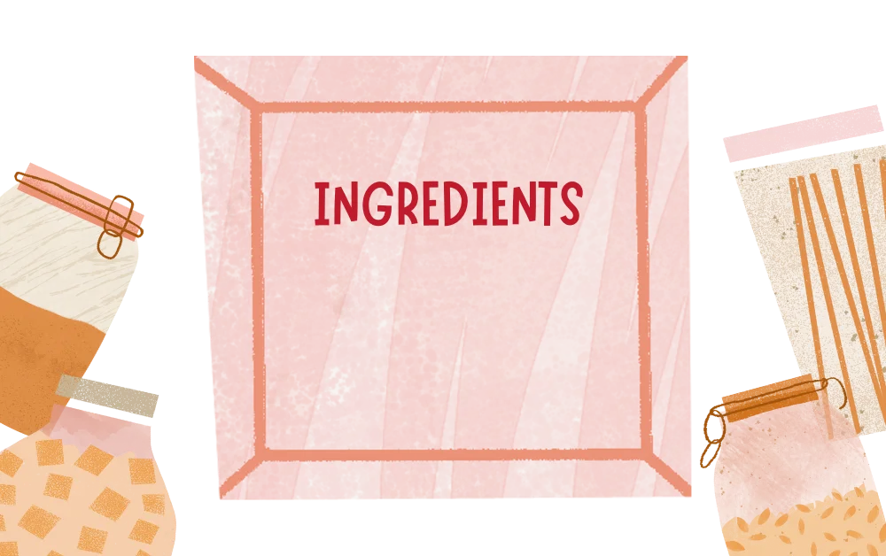 A Quick 101 Guide to Paraben & Sulphate Free Skincare Products A soft pink ingredients board surrounded by jars of natural skincare ingredients.
