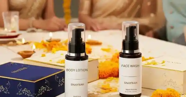 Snayrah festive skincare gift set – free gift on orders above ₹999